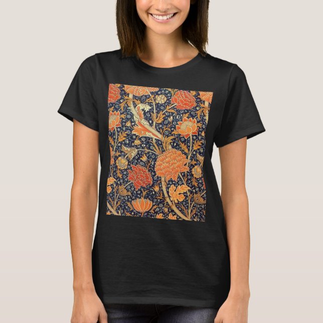 Camiseta William Morris Cray Floral Art Nouveau Pattern (Frente)