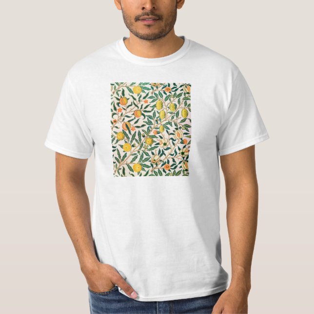 Camiseta William Morris Fruta E Pomegranato (Frente)