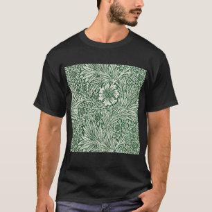 Camiseta william morris marigold verde floral flor