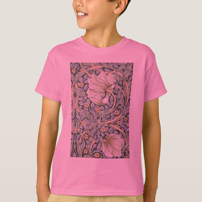 Camiseta William Morris Pimpernel Floral Wallpaper (Frente)