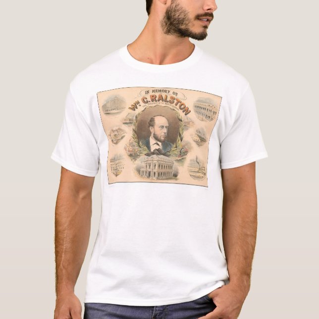Camiseta William Ralston, presidente do banco de CA (1384A) (Frente)