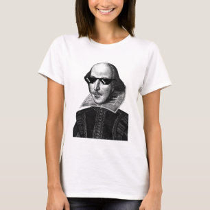 Camiseta William Shakespeare com mulheres sombreadas