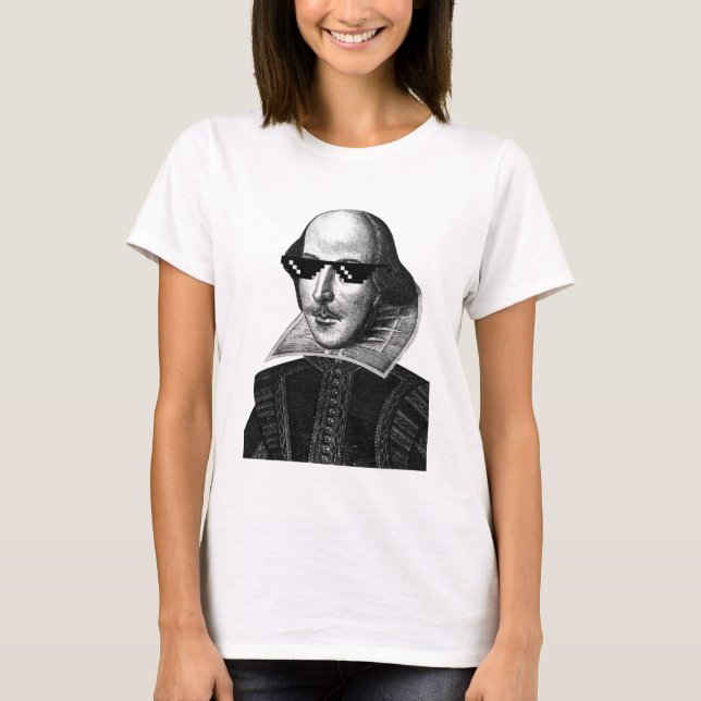 Camiseta William Shakespeare com mulheres sombreadas (Frente)