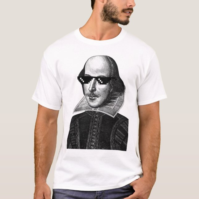 Camiseta William Shakespeare com Shades White Men (Frente)