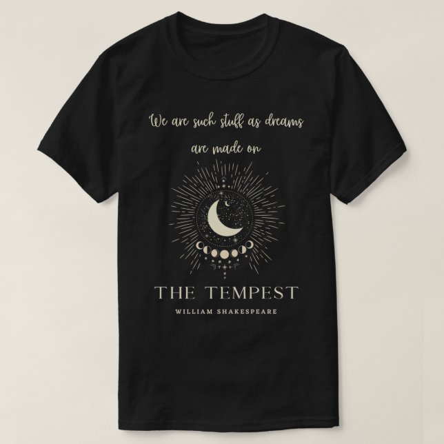 Camiseta William Shakespeare é a citação mais tentada: (Frente do Design)