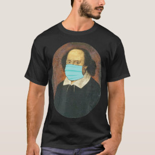 Camiseta William Shakespeare Face-Máscara Vacina Socialment