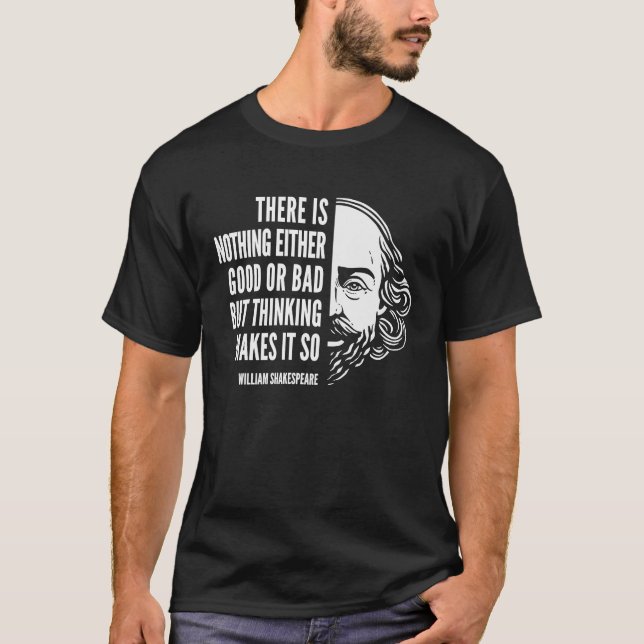 Camiseta William Shakespeare Não Cita Nada De Bom Ou B (Frente)