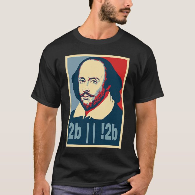 Camiseta William Shakespeare Poster Style Pop (Frente)
