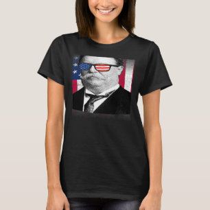Camiseta William Taft Bandeira EUA Bandeira Patriótica Amer