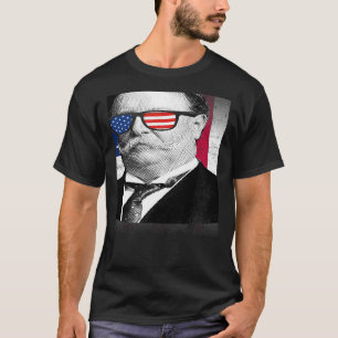 Camiseta William Taft USA Flag Patriótico American Flag 4º