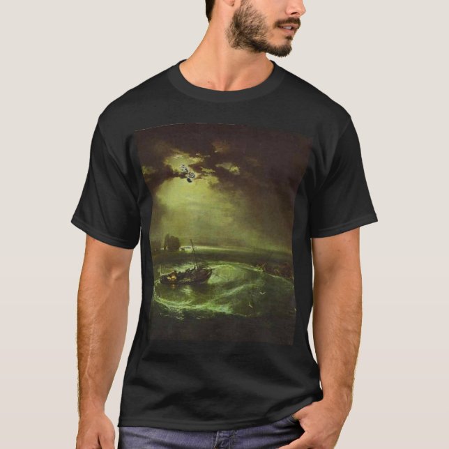 Camiseta william Turner - pescadores no mar (Frente)