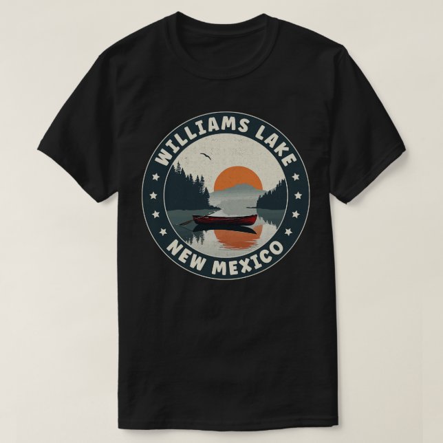 Camiseta Williams Lake New Mexico Sunset (Frente do Design)