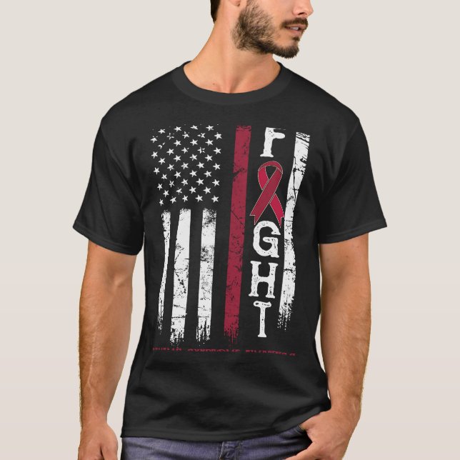 Camiseta Williams Syndrome Warrior US Flag (Frente)