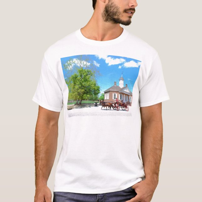 Camiseta Williamsburg colonial (Frente)