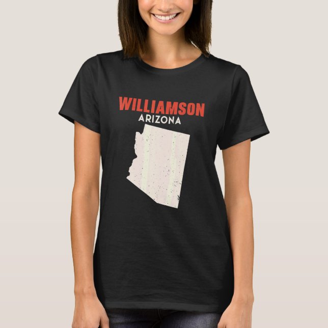 Camiseta Williamson Arizona EUA Estado América Viagem Arizo (Frente)