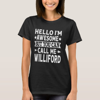 Camiseta Williford Surname Williford Family Sobrenome Willi