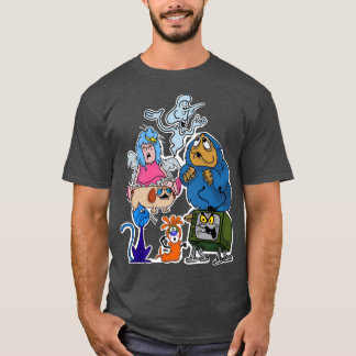 Camiseta Willohe Wisp Cartoon Retro dos Anos 80 Britânico V