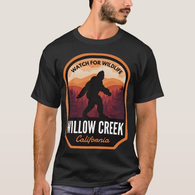 Camiseta Willow Creek California Bigfoot (Frente)