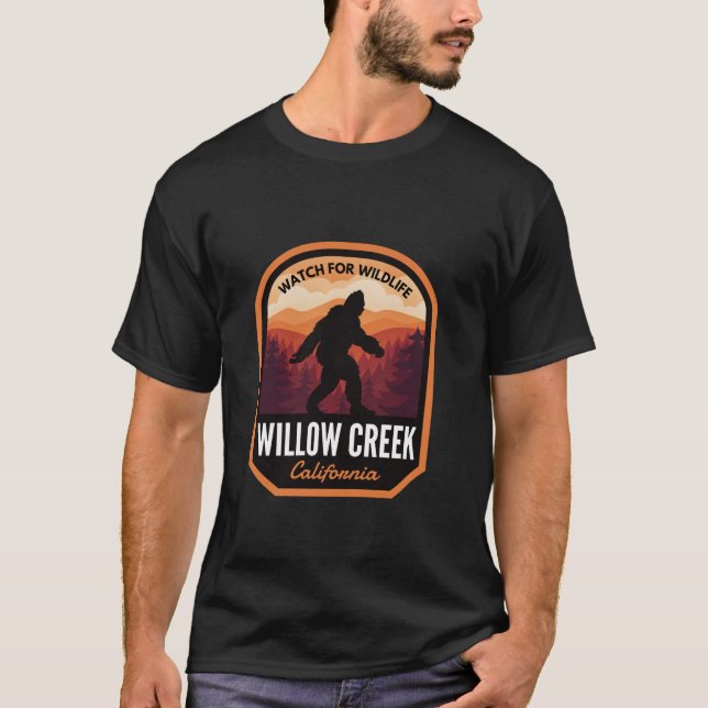 Camiseta Willow Creek California Bigfoot (Frente)