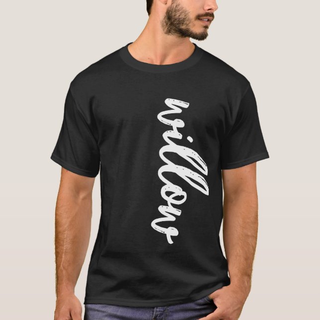 Camiseta Willow de Palavras de Script legal | T-shirt perso (Frente)