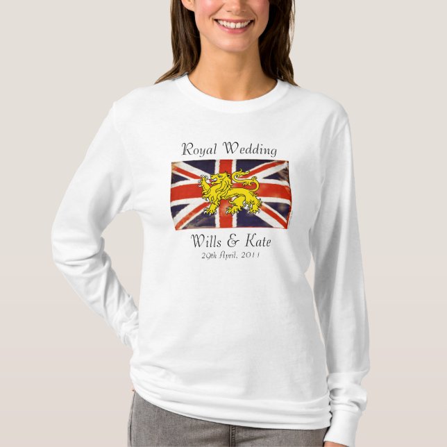 Camiseta Wills & Kate Royal Wedding T-Shirt (Frente)