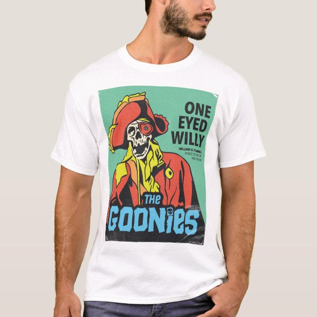 Camiseta Willy Pirata de Um Olho, Capitão do Inferno (Frente)