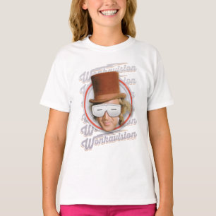 Camiseta Willy Wonka nos óculos Wonkavision