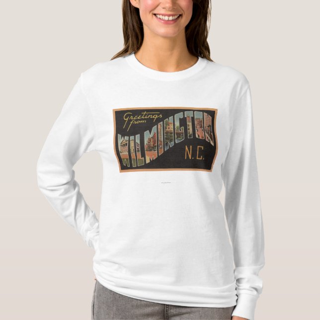 Camiseta Wilmington, North Carolina - grandes cenas da (Frente)