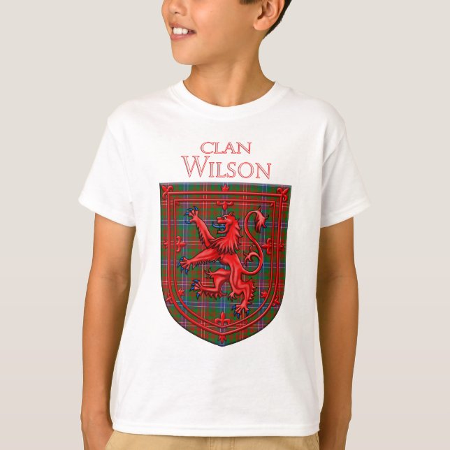 Camiseta Wilson Tartan Scottish Xadrez Lion Rampant (Frente)