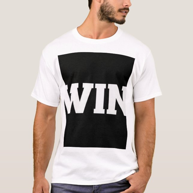 Camiseta WIN Bold Typography | Motivação Ginásio F (Frente)