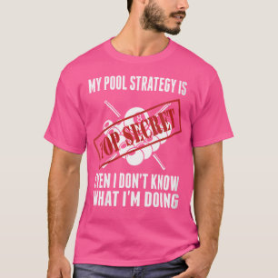 Camiseta Win Funny Piscina Player Billiards Minha Estratégi