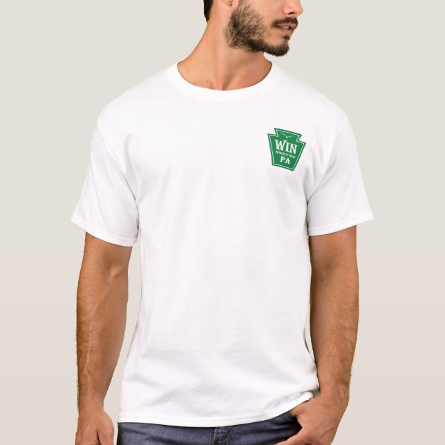 Camiseta WIN Logo T-shirt w/ QR code on back (Frente)