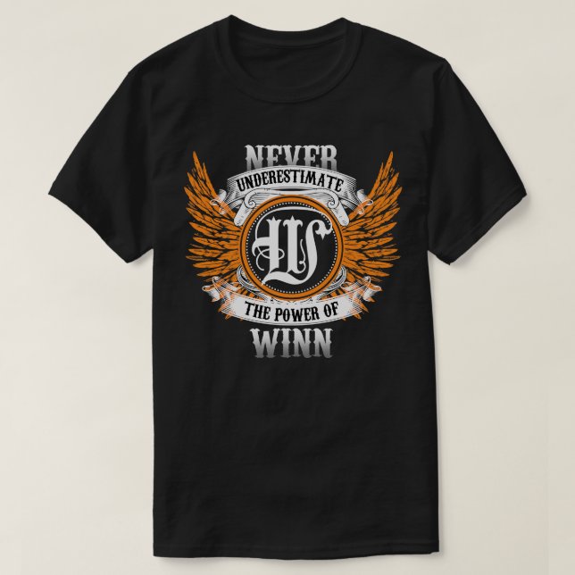 Camiseta Win Name Shirt Nunca Subestima O Poder De W (Frente do Design)