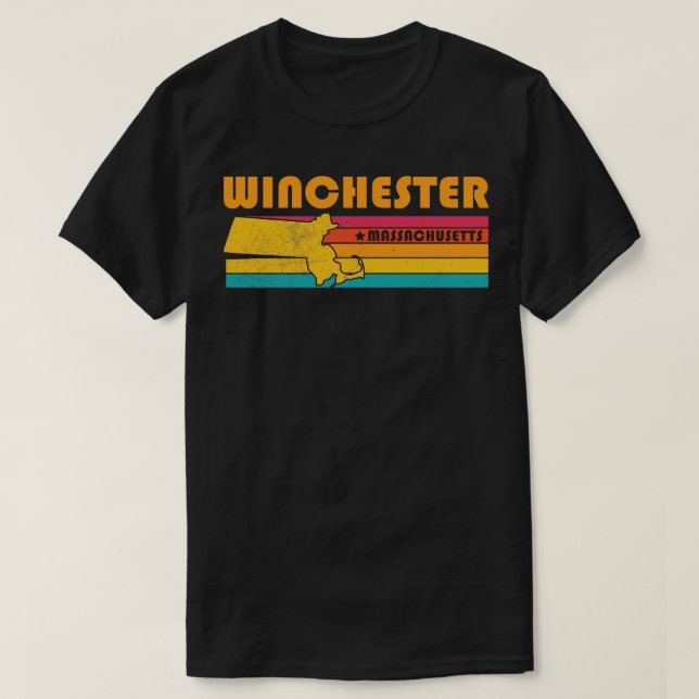 Camiseta Winchester Massachusetts Vintage - Alforado (Frente do Design)