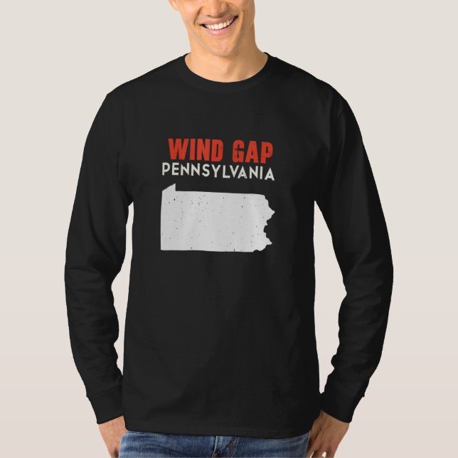Camiseta Wind Gap Pennsylvania USA State America Travel (Frente)