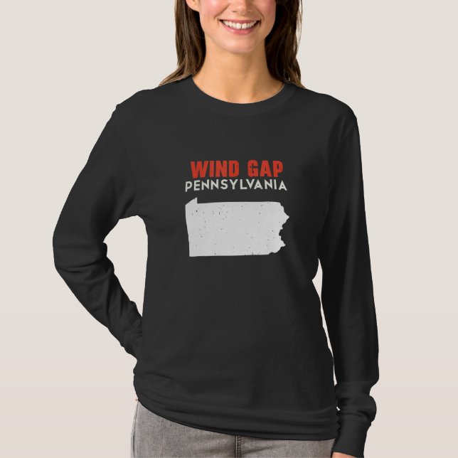 Camiseta Wind Gap Pennsylvania USA State America Travel (Frente)