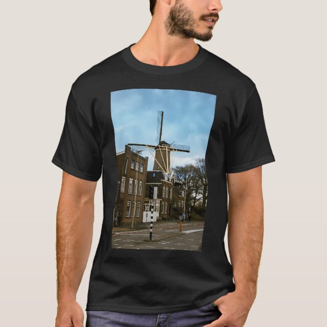 Camiseta Wind Mill Em Gouda, Países Baixos. (Frente)