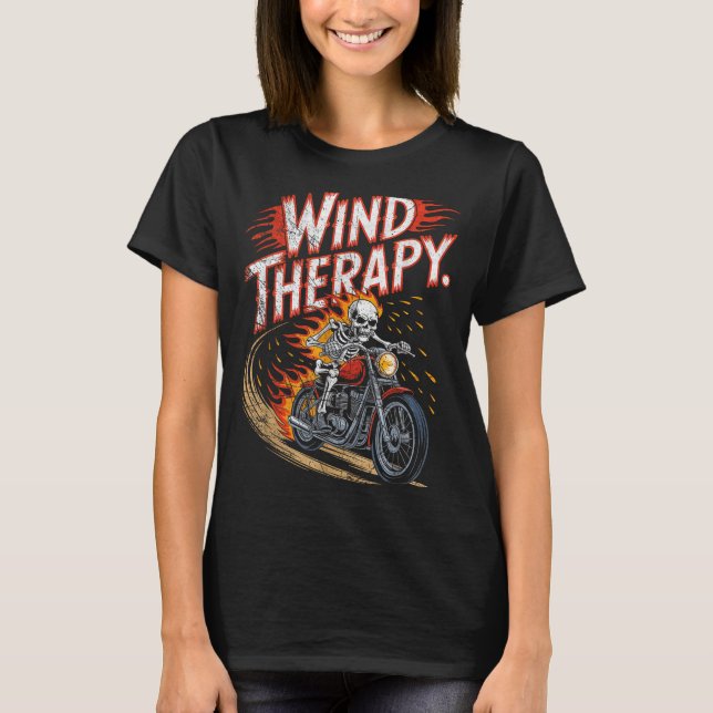 Camiseta Wind Therapy Motorbike Motorcycle Men Women  (Frente)