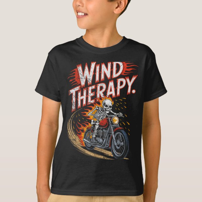 Camiseta Wind Therapy Motorbike Motorcycle Men Women  (Frente)