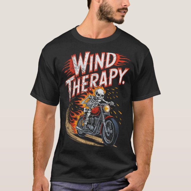 Camiseta Wind Therapy Motorbike Motorcycle Men Women  (Frente)