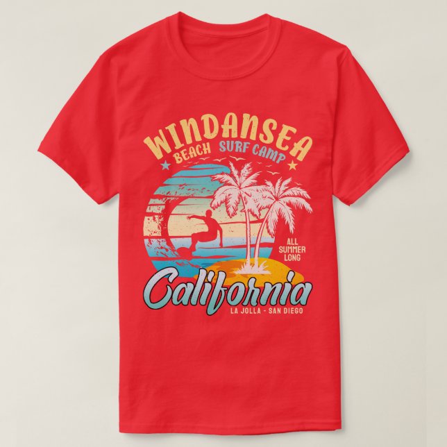 Camiseta Windansea Beach La Jolla San Diego (Frente do Design)