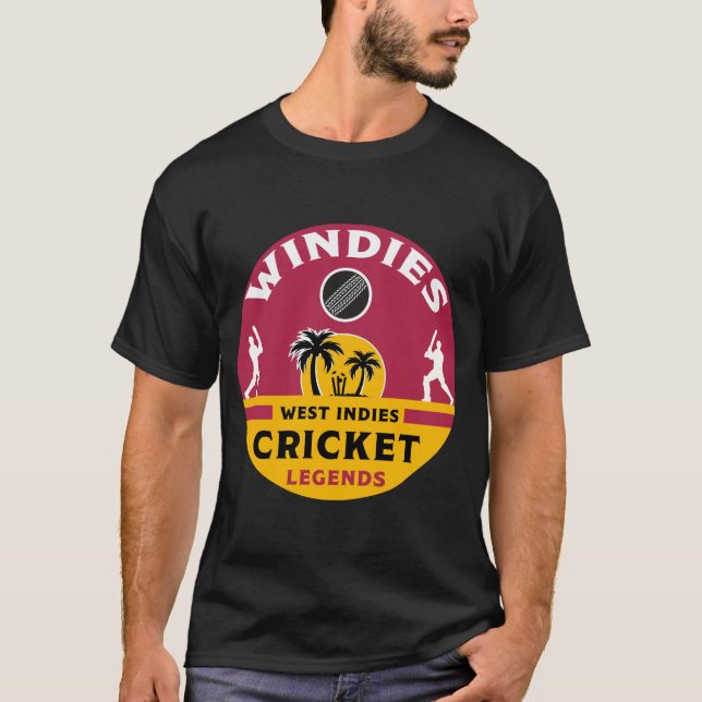 Camiseta Windies Cricket | Índias Ocidentais | Estação | CA (Frente)