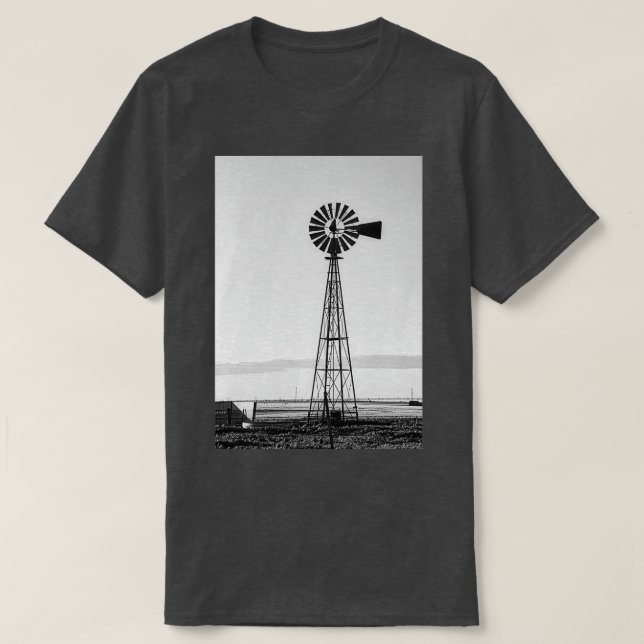 Camiseta Windmill blackandwhite (Frente do Design)