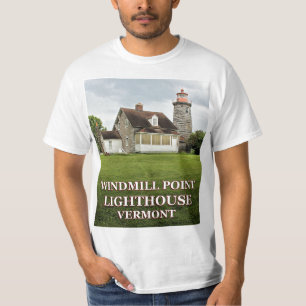 Camiseta Windmill Point Lighthouse, Vermont T-Shirt