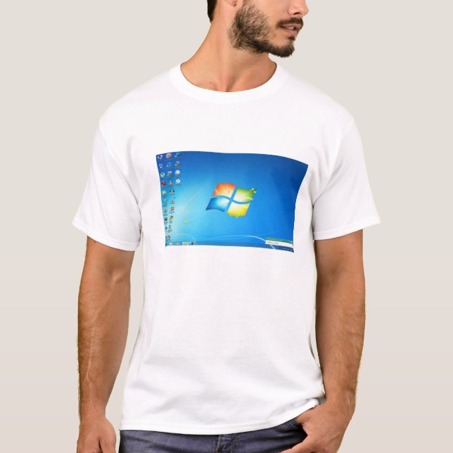 Camiseta Windows 7 pequeno (Frente)