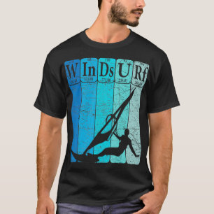Camiseta Windsurf Retro de Navegação com Elementos de Mesa
