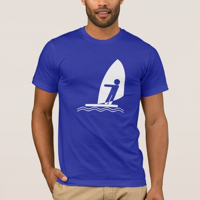 Camiseta Windsurfing azul (Frente)