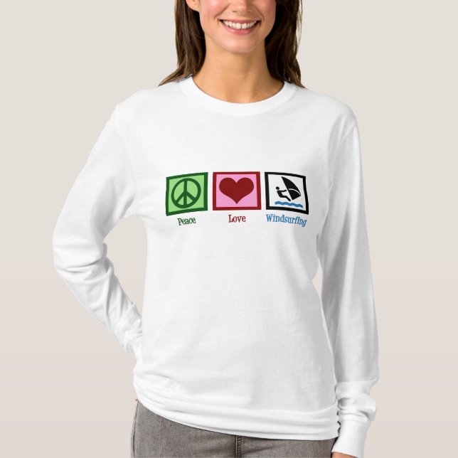 Camiseta Windsurfing de Paz e Amor (Frente)