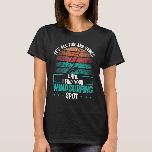 Camiseta Windsurfing Spot Windsurf Board Funny Windsurfer S (Frente)