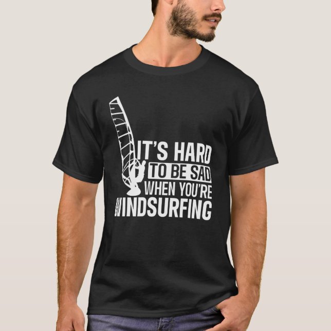 Camiseta Windsurfing Surfing Board Water Sports (Frente)